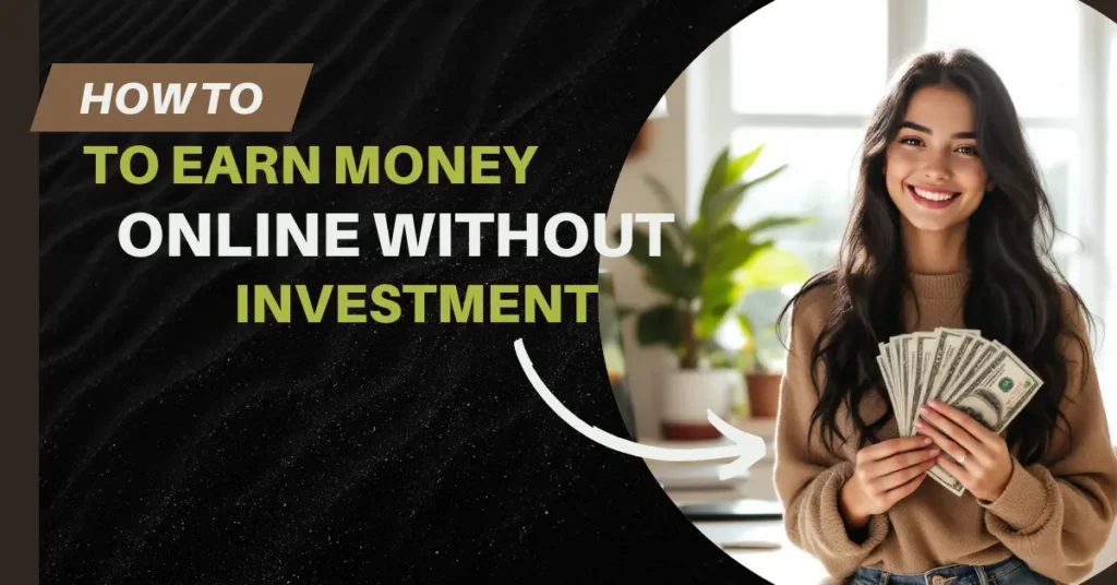 Young freelancer working on laptop at home to earn money online without investment in 2025